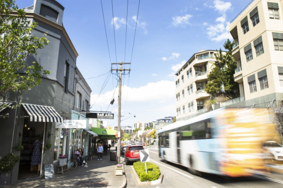 annandale suburb review new urban-renters with bus passing by
